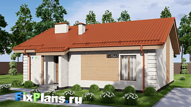 Одноэтажный дом F-13445