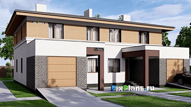 Двухэтажный дом F-16667